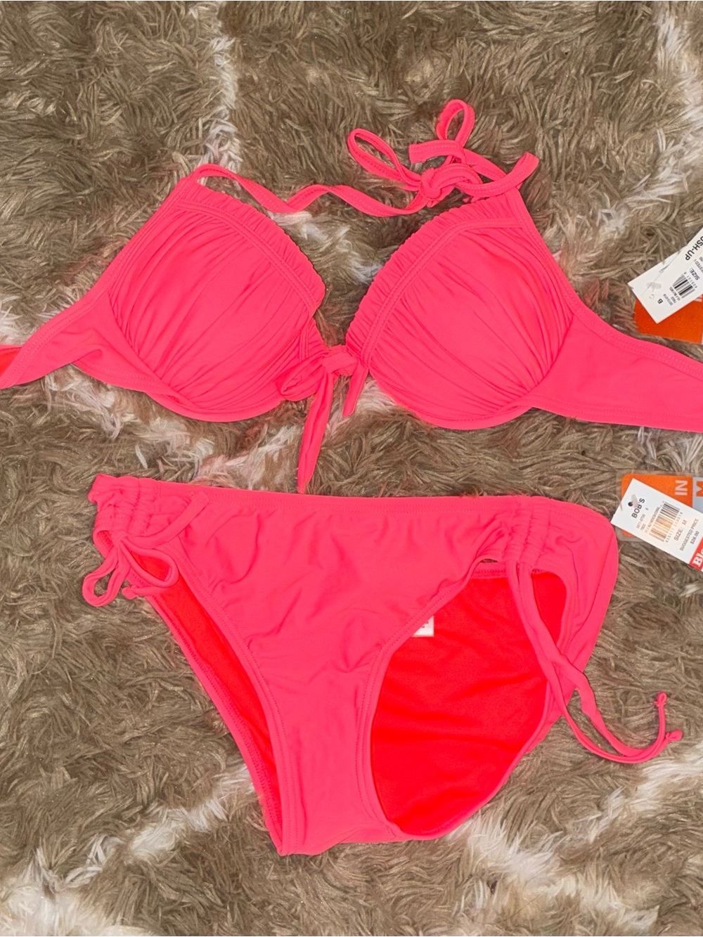 Women’s Hot Pink Bikini Set - Classic Two-Piece Swimwear
